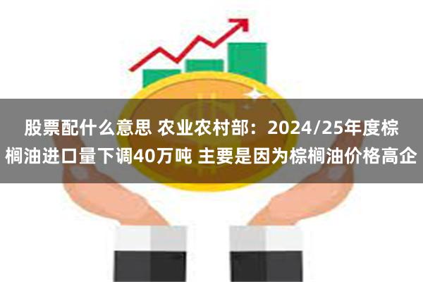 股票配什么意思 农业农村部：2024/25年度棕榈油进口量下调40万吨 主要是因为棕榈油价格高企